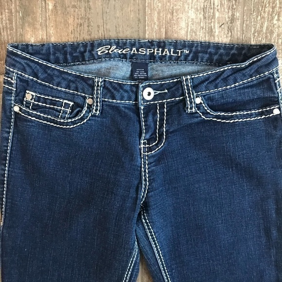 BLUE Asphalt stretch denim heavy stitch size 11 - Picture 5 of 10